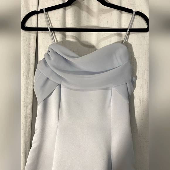 Retro Pale Blue Prom Dress Size 2 - Picture 2 of 6